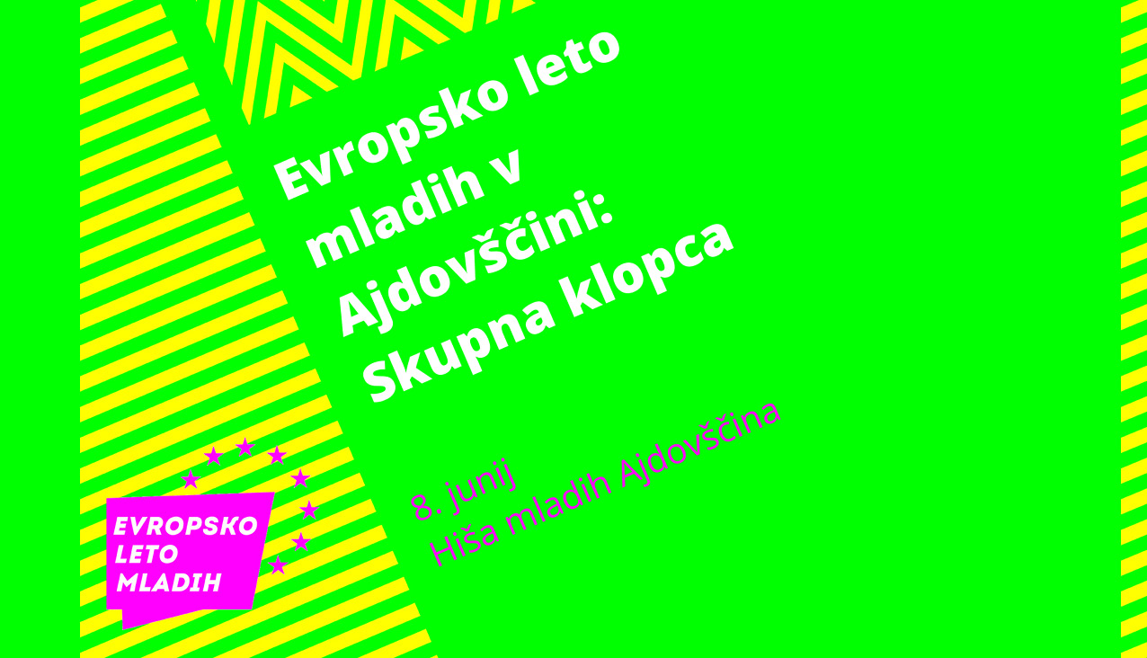 Evropsko leto mladih v Ajdovščini: Skupna klopca