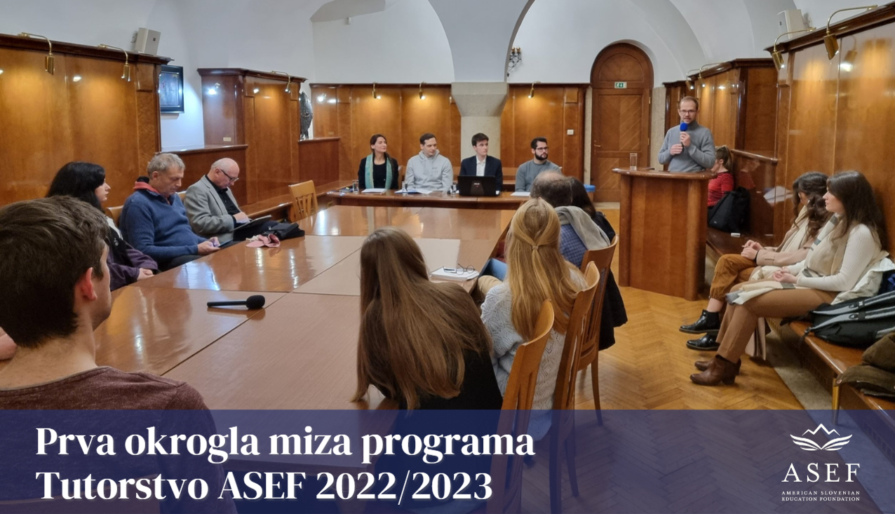 Prva okrogla miza Tutorstva ASEF 2022/2023