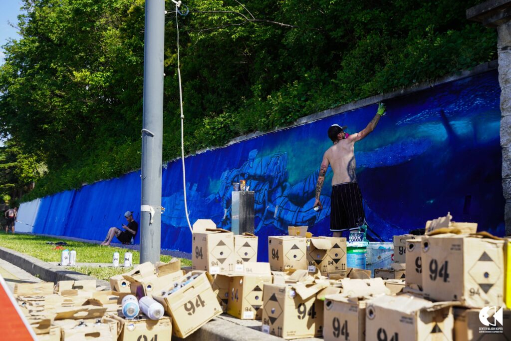 Grafitiranje na Street Art fest Koper