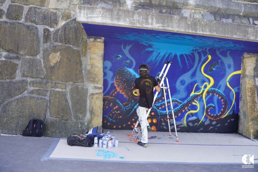 Grafitiranje na Street Art fest Koper