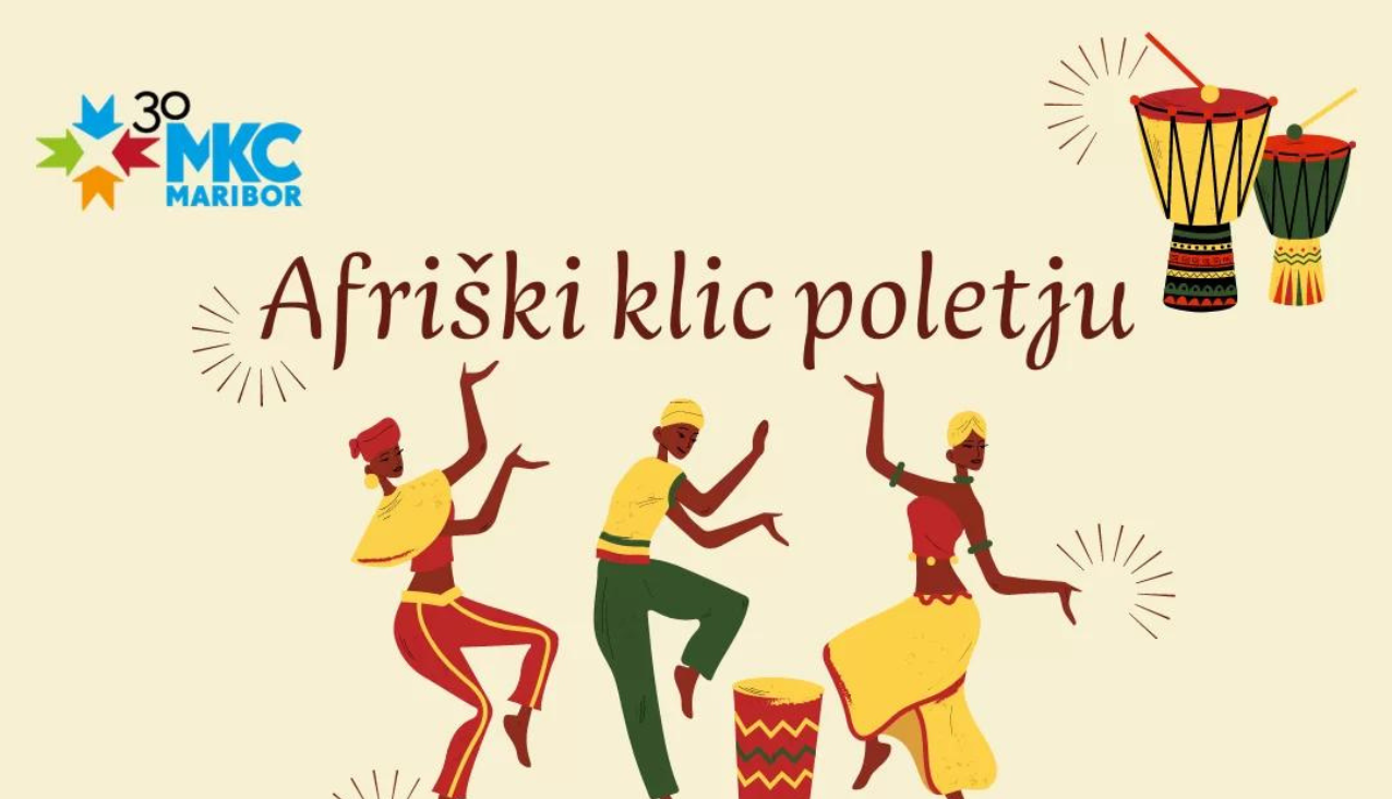 Banner dogodka afriški klic poletju