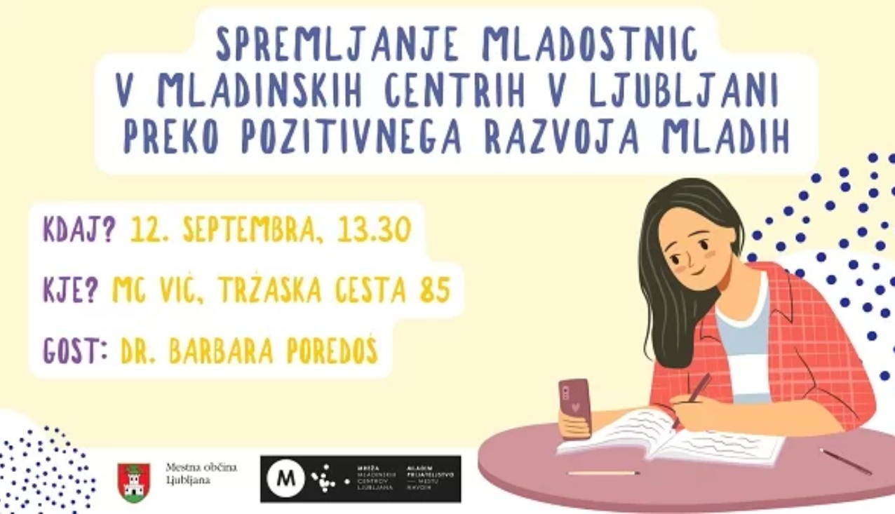 spremljanje mladostnic v mladinskih centrih v Ljubljani