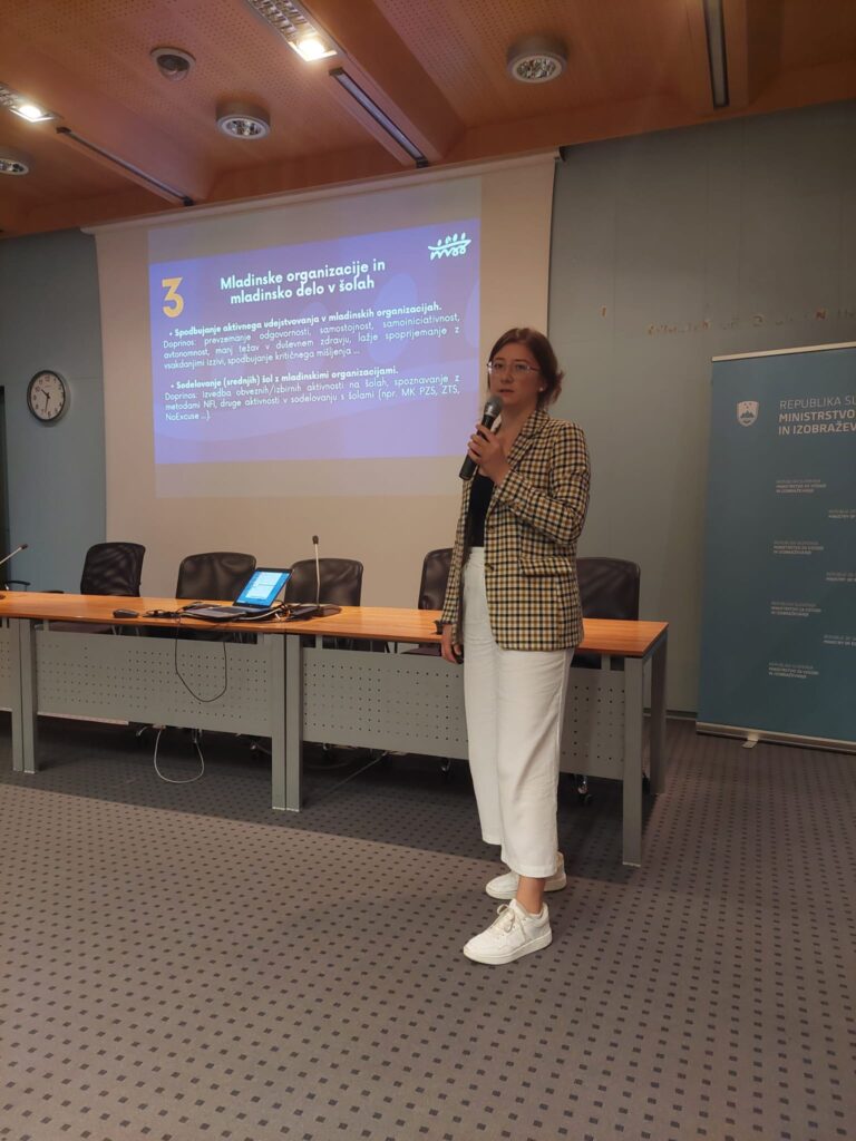 Eva Kotnik, predsednica Mladinskega sveta Slovenije
