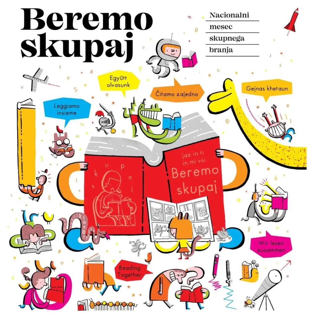 Naslovnica Nacionalnega meseca skupnega branja 2023