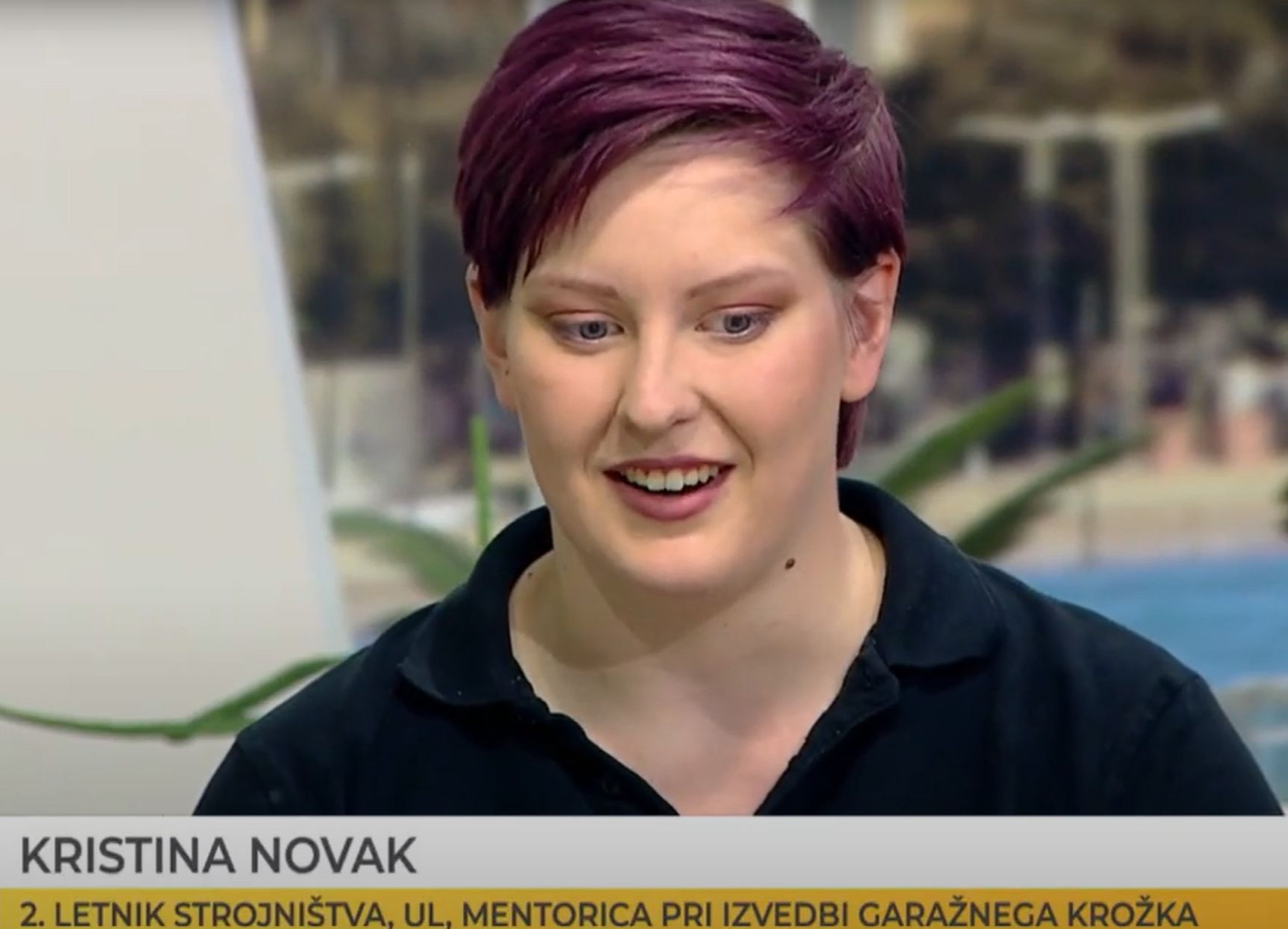 Kristina Novak na RTV SLO