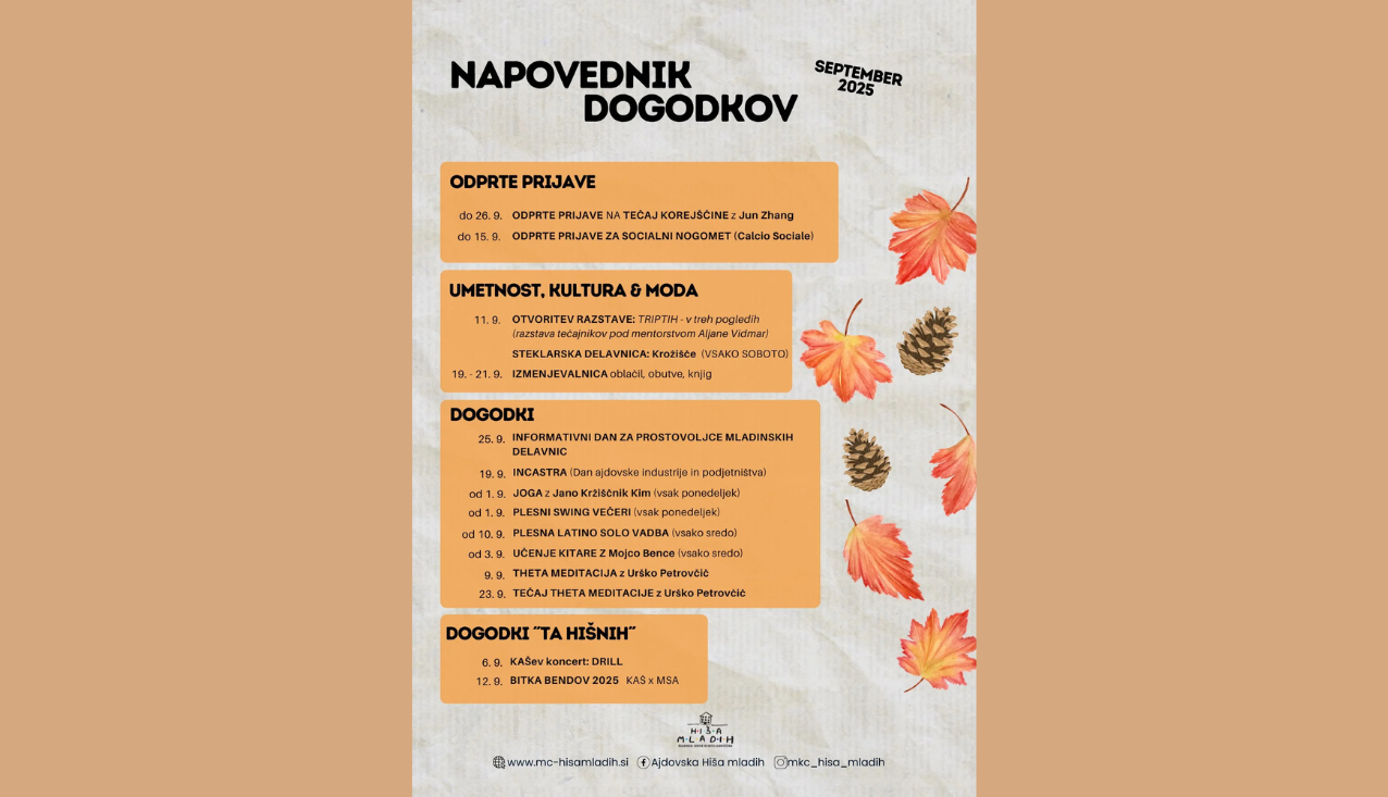 plakat dogodkov