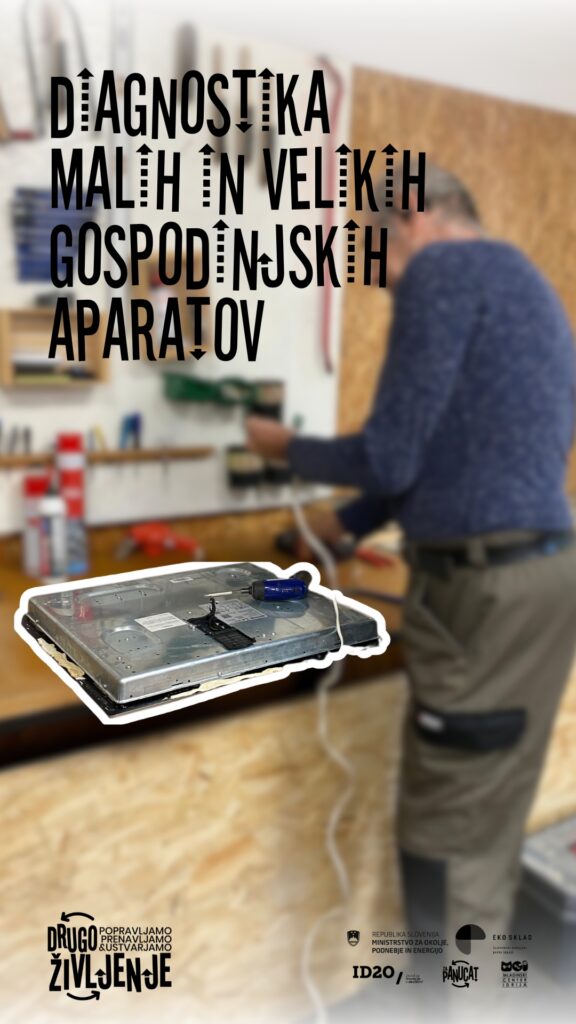 Utrinek z delavnice Diagnostika malih in velikih gospodinjskih aparatov