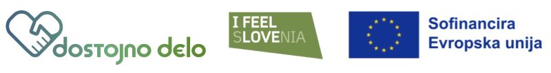 Logotipi projekta DD - dostojno delo s financerji