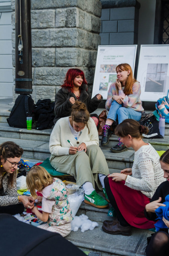 Spremljevalni program Zmajevske fronte: trajnostno naravnane delavnice Evelin Novljan (foto: Miha Petek)