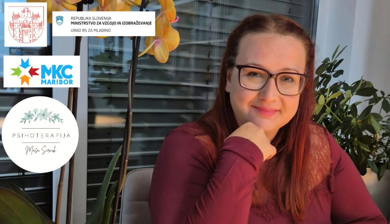 portret sogovornice in logotipi