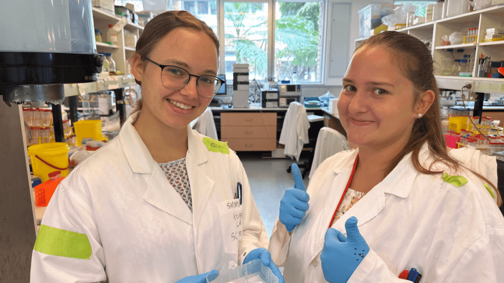 Teja v Avstraliji, v laboratoriju