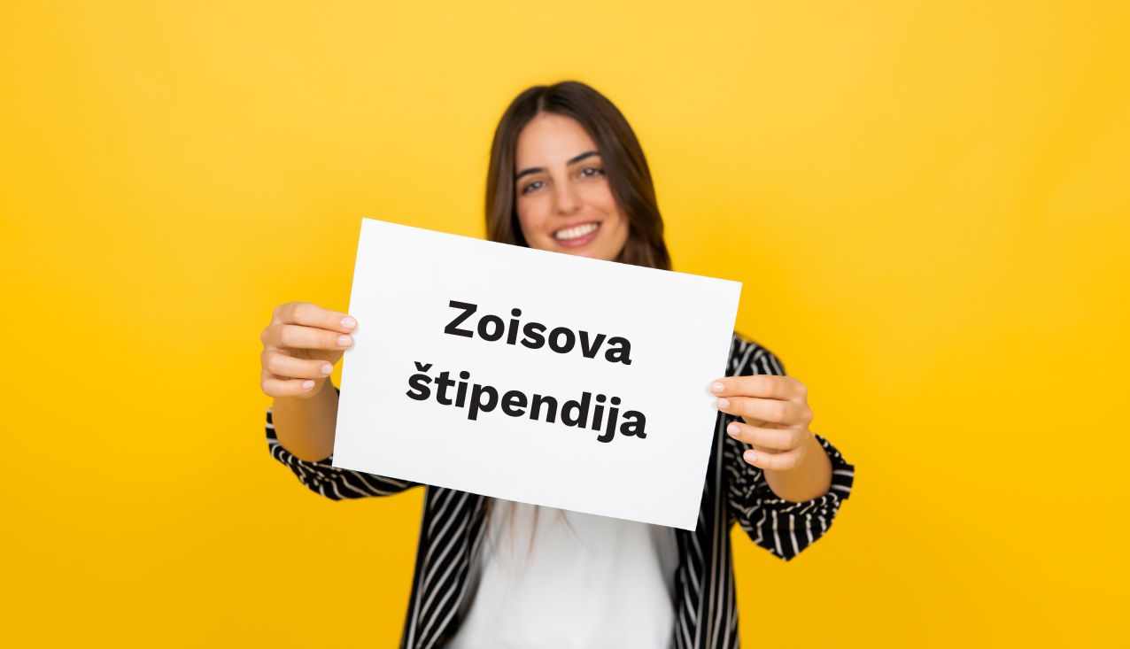 Slika z napisom: zoisova štipendija